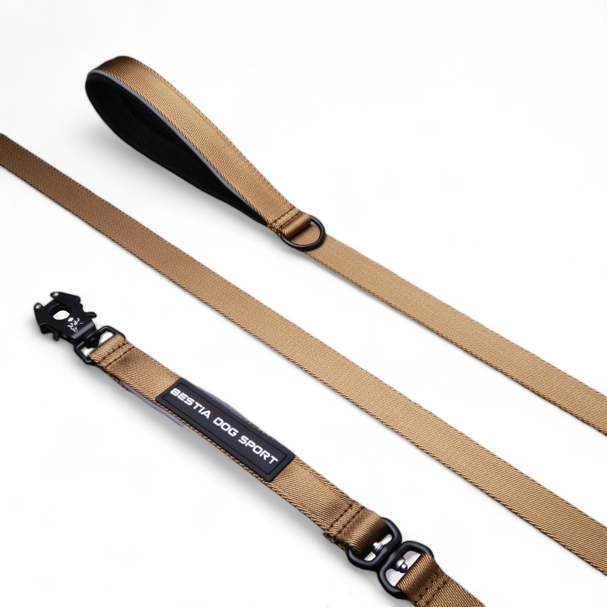 BESTIA DOG SPORT GripPro Leash Khaki