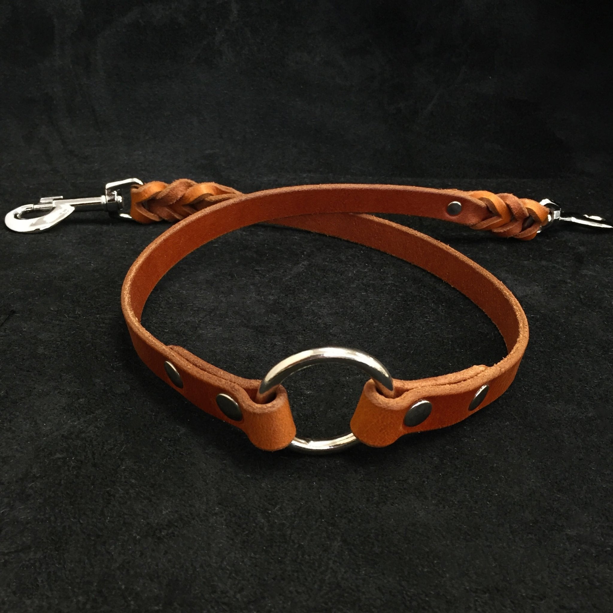 BESTIA DOG SPORT Heavy Coupler Chrome Brown