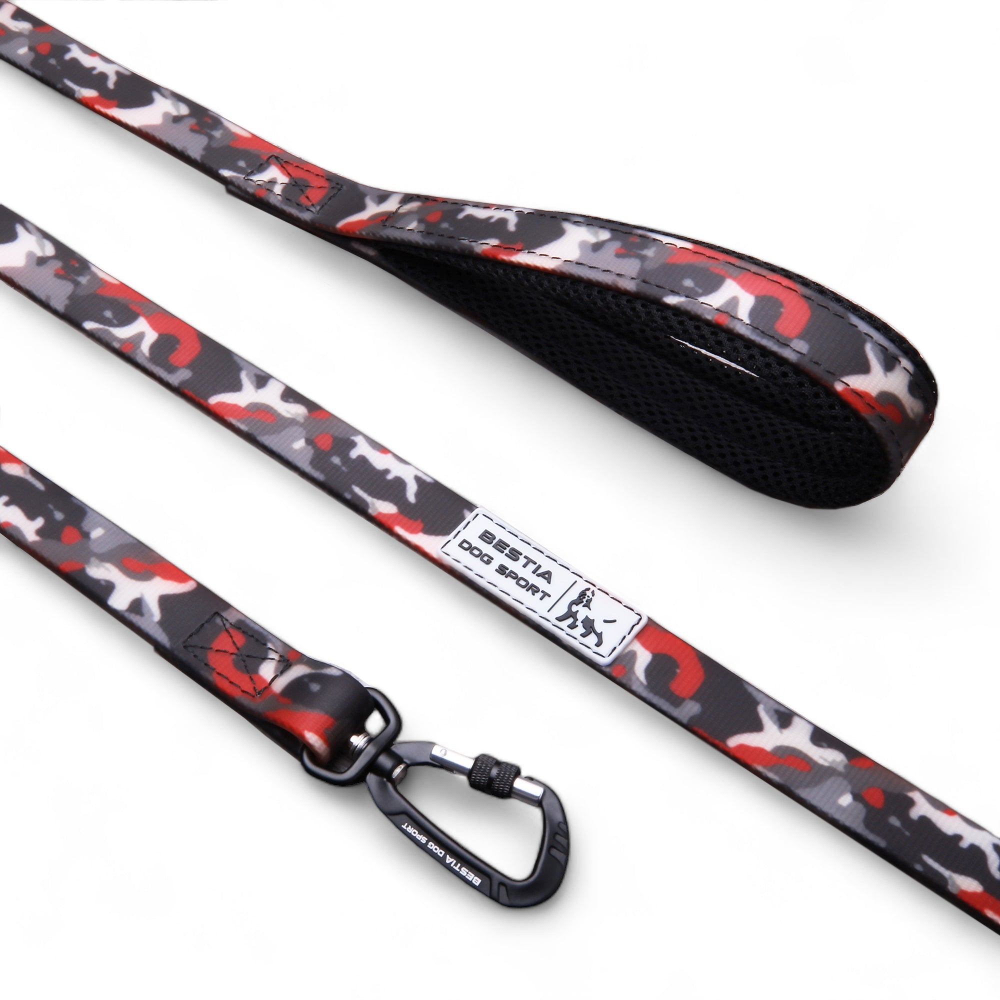 BESTIA DOG SPORT Tactical Leash Red Camo