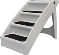 Dog Stairs for Bed Foldable Pet Steps Non Slip Portable 20 25 Inch Gray