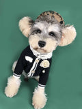 Pet sweater kint fashion cardigan Black