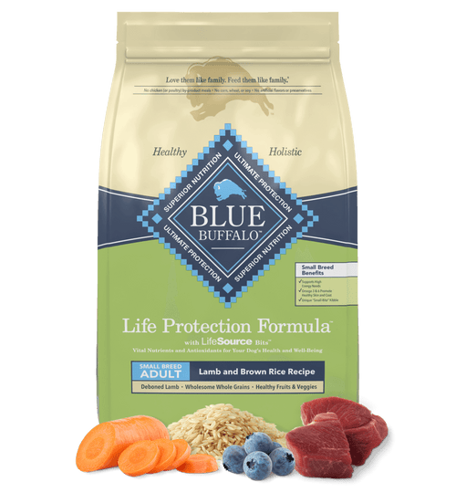 Blue Buffalo Life Protection Formula Adult Small Breed Lamb and Brown Rice Dry Dog Food 15lb
