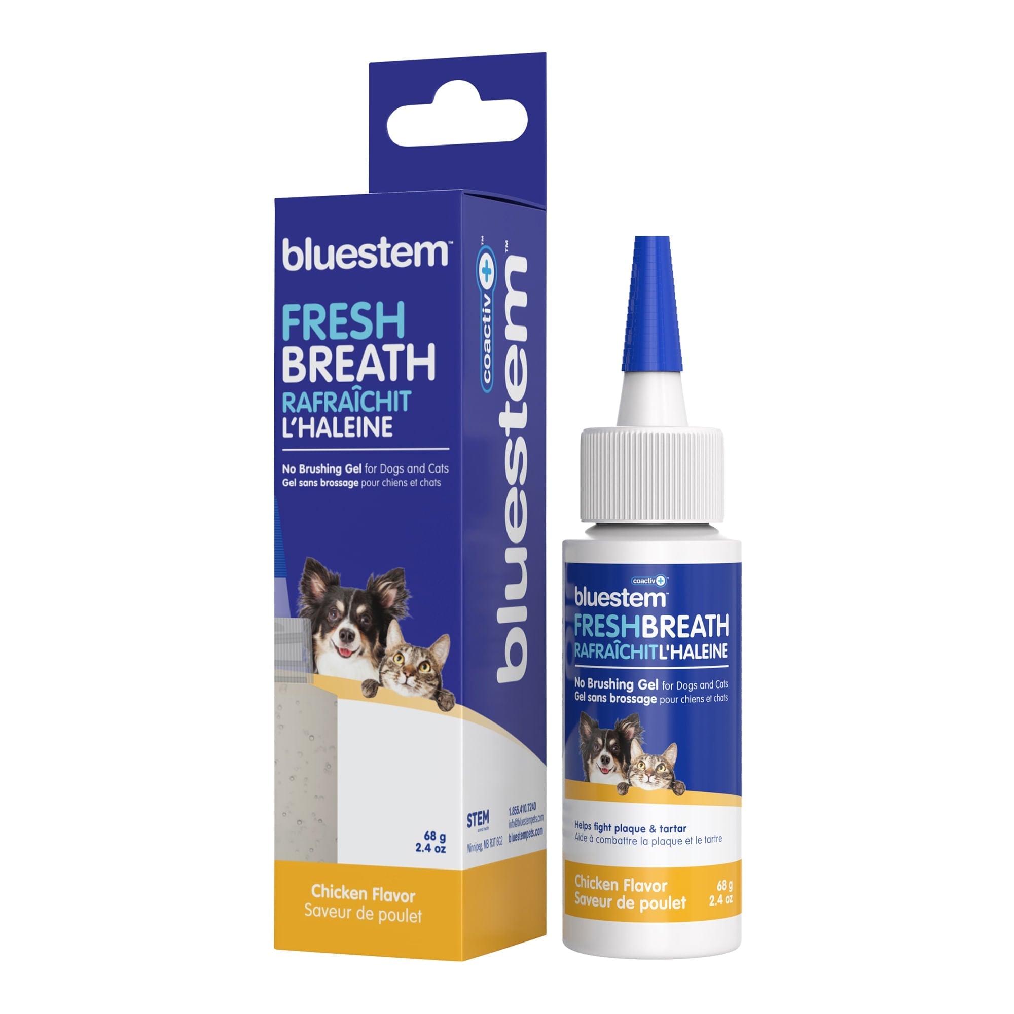 bluestem Coactiv+ No Brushing Dental Gel for Dogs & Cats