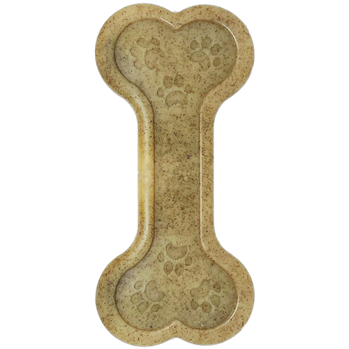 Bone eChew Ultra Durable Nylon Dog Chew Toy for Aggressive Chewers | USA Made Bone Nylon Toy - Brown