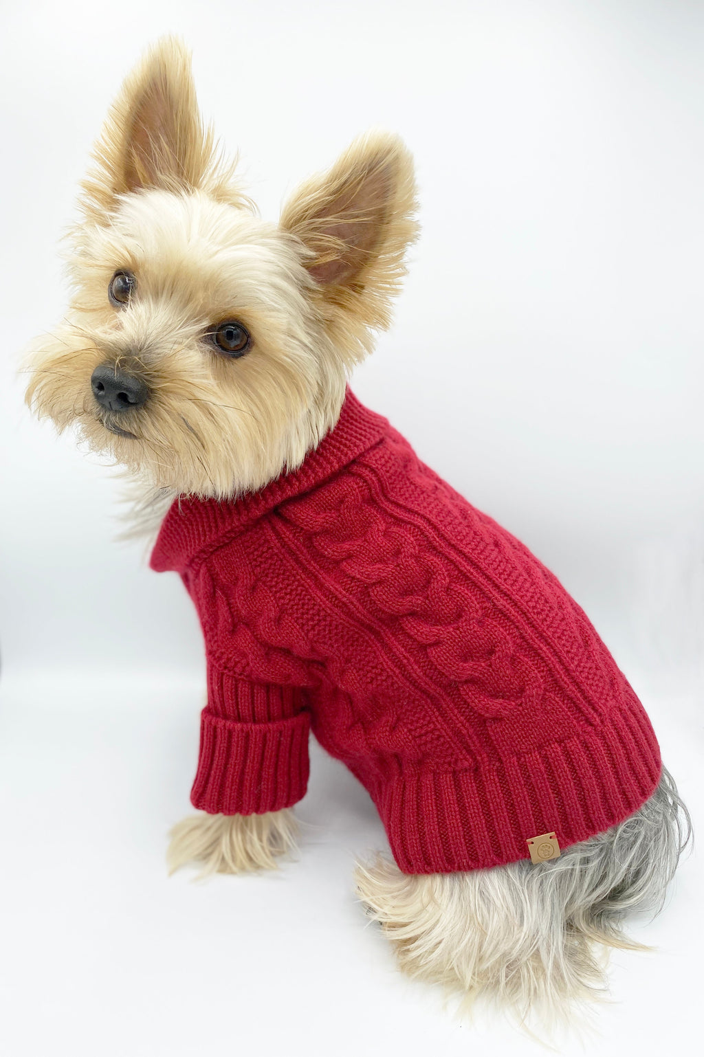 Brooklyn Cashmere Cardigan, Garnet SMALL