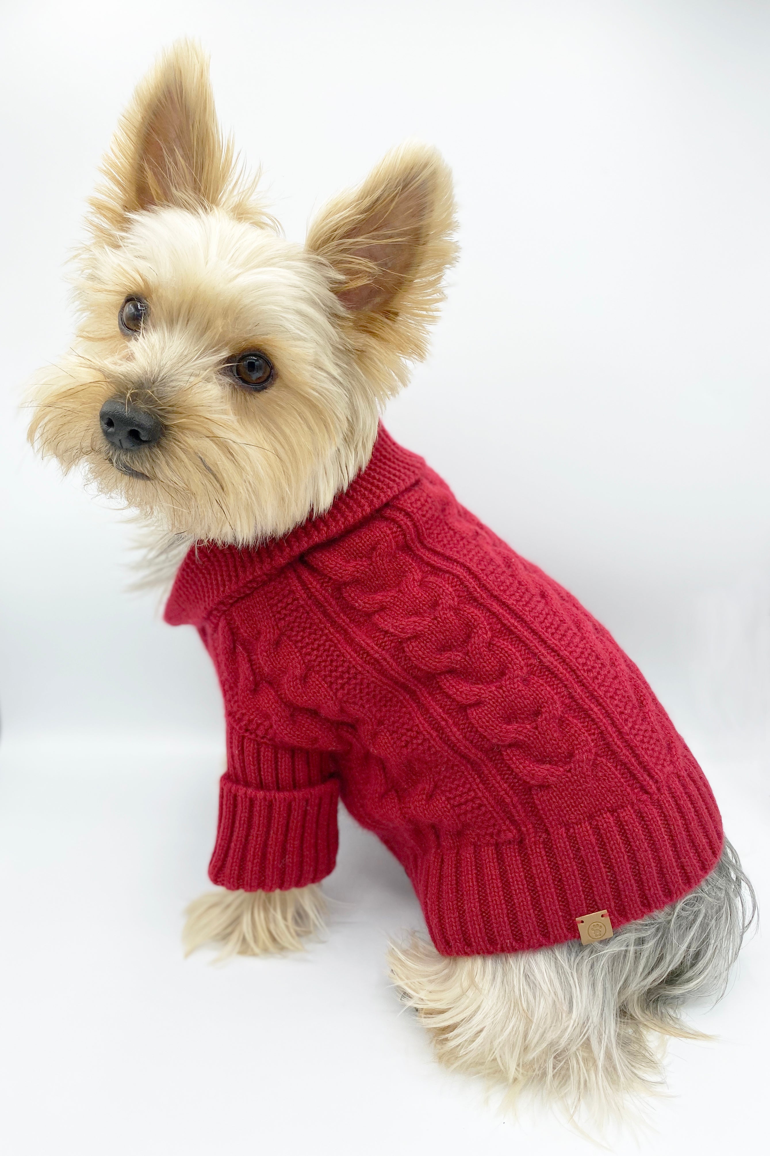 Brooklyn Cashmere Cardigan, Garnet SMALL