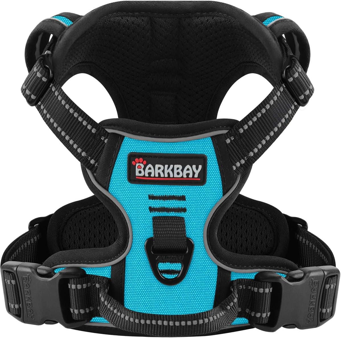 No Pull Dog Harness Adjustable Reflective Oxford Vest Small Medium Large Dogs Blue X-Small
