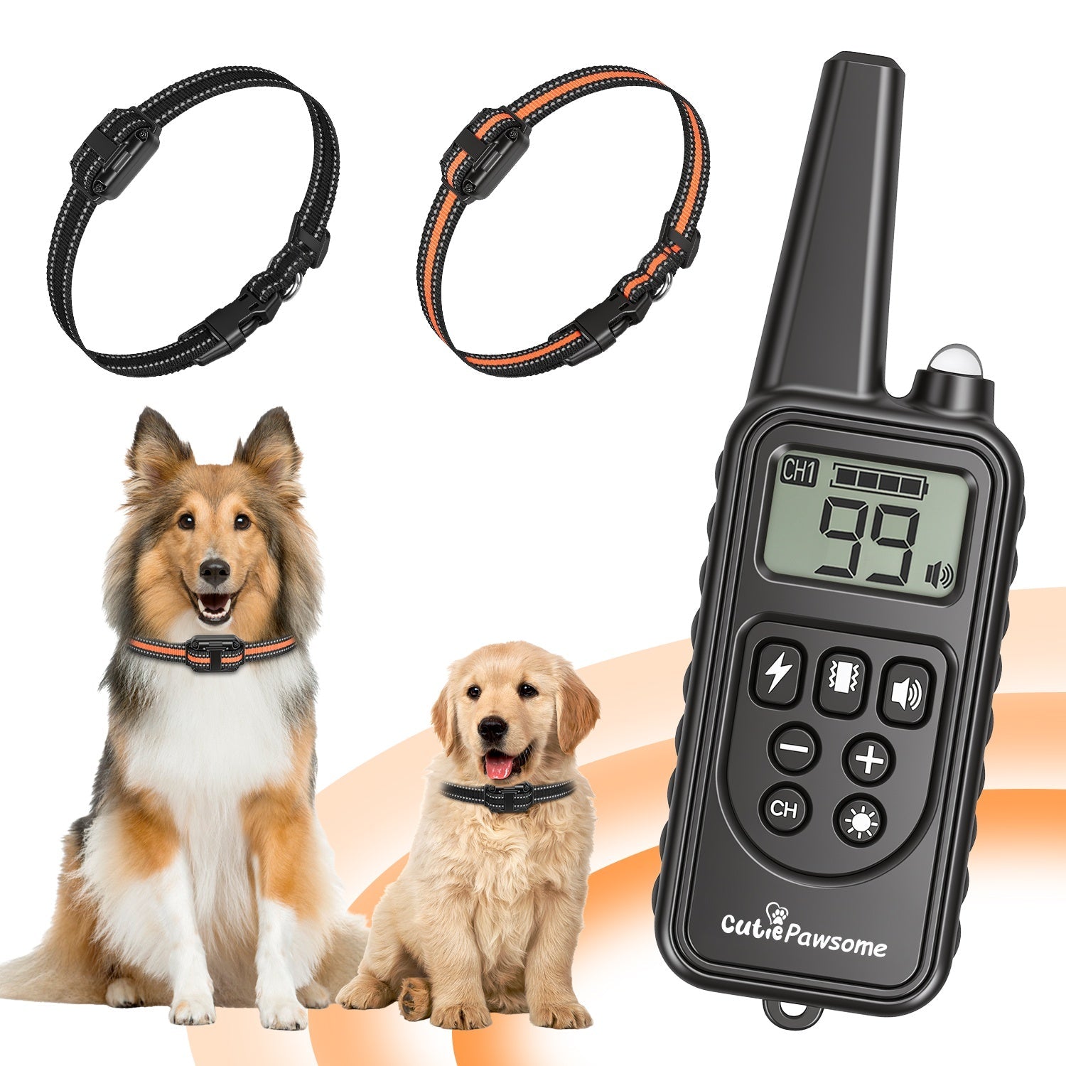 Rechargeable Dog Training Collar with Remote – 875 Yard Range