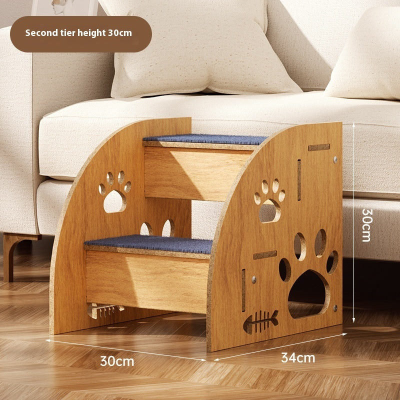 Pet Small Dog Anti-skid Wear-resistant Auxiliary Stairs 2 Layers