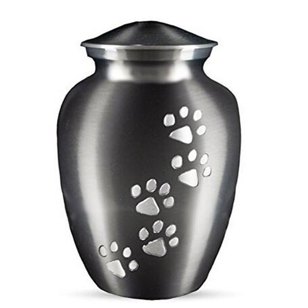 Memorial Pet Remains Urn Lettering Small Jar Pendant Steel color 70x50mm