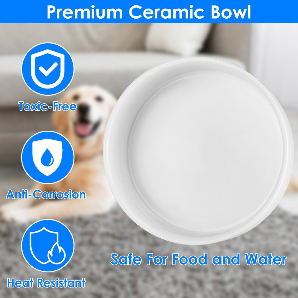 Heated Water Bowl For Dogs And Cats Ceramic Heated Pet Water Bowl Food Warmer USB Powered Thermal Pet Bowl Provide Fresh Non Freezing Drinkable Water