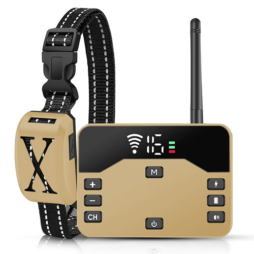 GBruno 2 In 1 Wireless Electric Dog Fence Gold