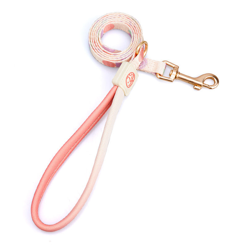 Fashion Y-shaped Chest Strap Pet Supplies Dog Leash Orange traction rope