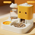 Pet Supplies Cat Water Fountain Automatic Pet Feeder 3700ML Large Capacity Cheese Yellow