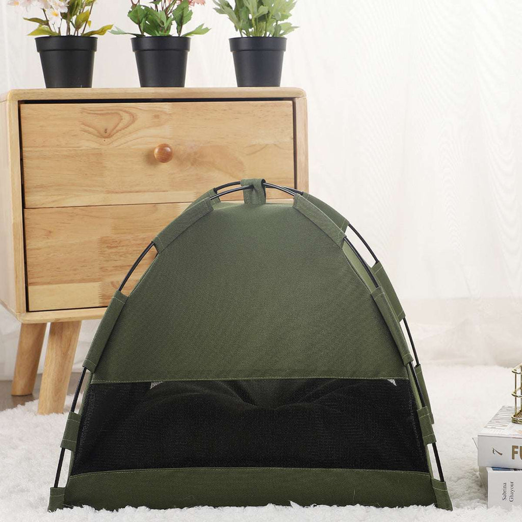 Cat Tent Cooling Mat & Dog Bed – Indoor Pet Sofa with Cushion
