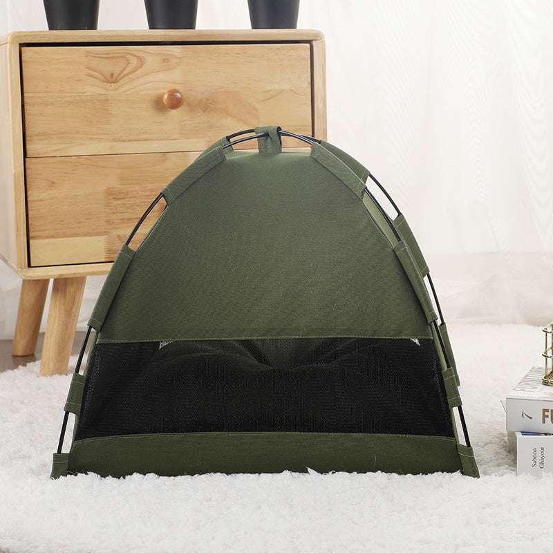 Cat Tent Cooling Mat & Dog Bed – Indoor Pet Sofa with Cushion