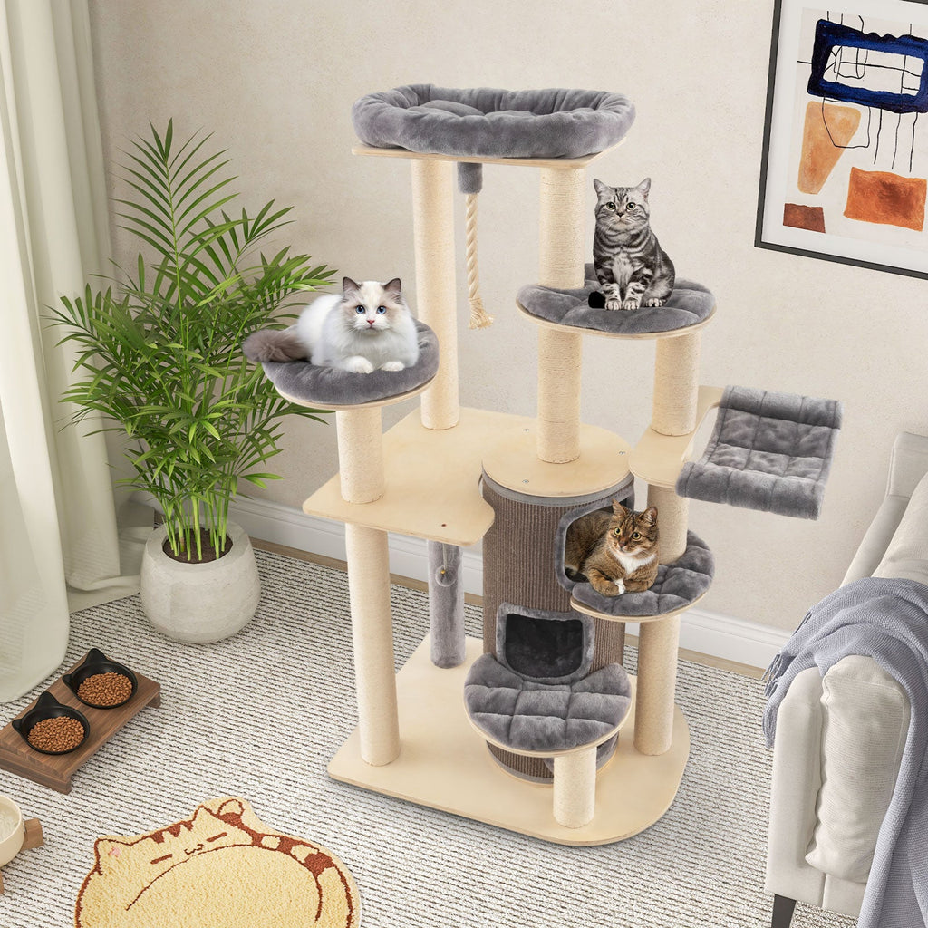 Multi-Level Cat Tree with 3-story Cat Condo
