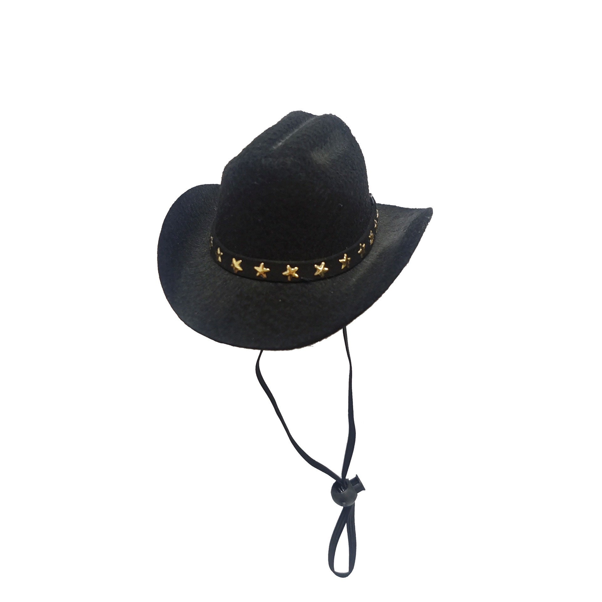 Stylish Pets Cat Cowboy Hat Star Hats For Cats Dogs Soft Adjustable Caps Street Parties Photo Shoots Universal Props Clothing Black