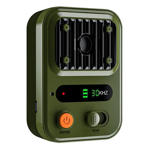 Ultrasonic Anti-Barking Device Rechargeable Auto Dog Bark Control Deterrent Box Training Device IPX4 Waterproof with 3 Frequency Max 32.8Feet Sensing Green