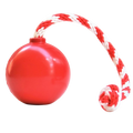 USA-K9 Cherry Bomb Rubber Dog Chew Toy – 4-in-1 K9 Reward & Treat Dispenser | USA Made LARGE RED CHERRY BOMB