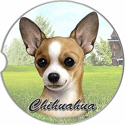 Chihuahua, Tan Car Coaster Chihuahua Face