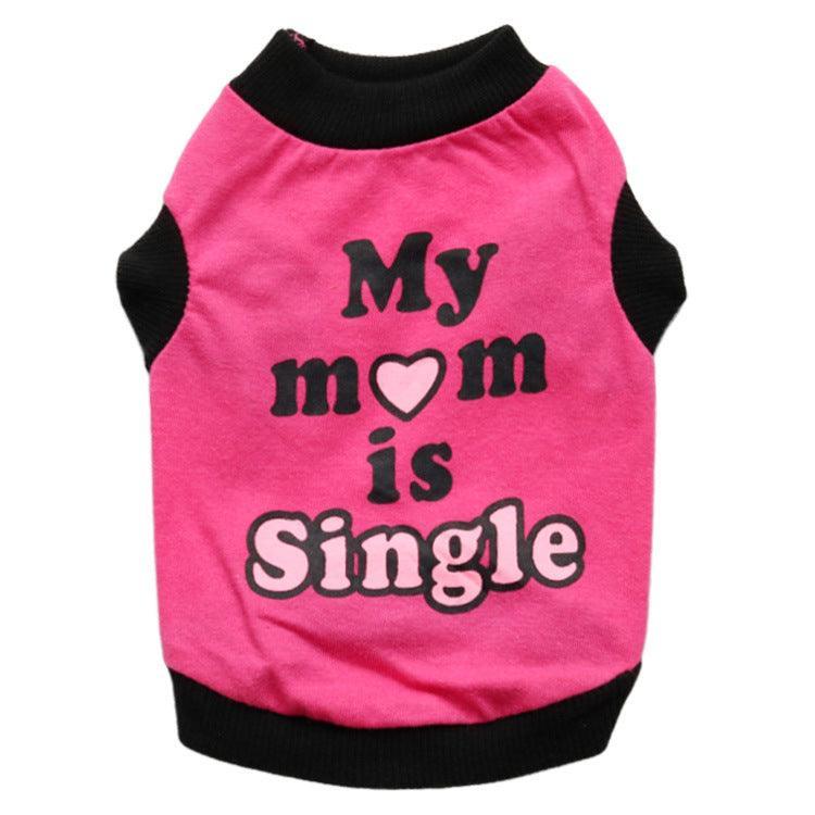 Cotton Comfort Dog Vest Rose Red