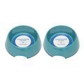 Country Living Set of 2 Natural Fiber Dog Bowls – Teal Blue X-Large (64 oz)