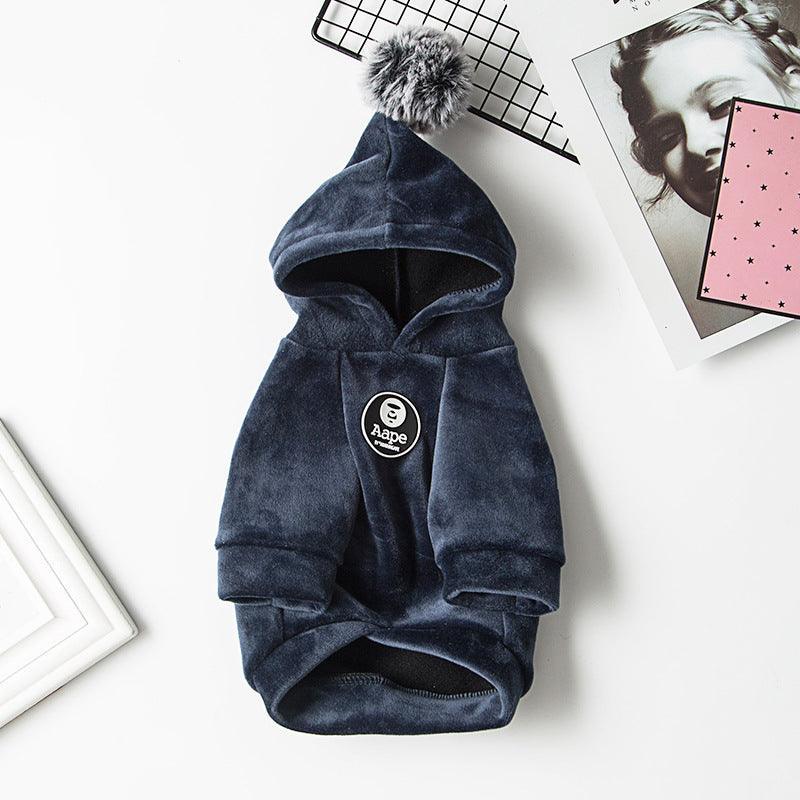 Cozy Pet Hoodie: The Perfect Warmth For Your Furry Friend Navy Blue
