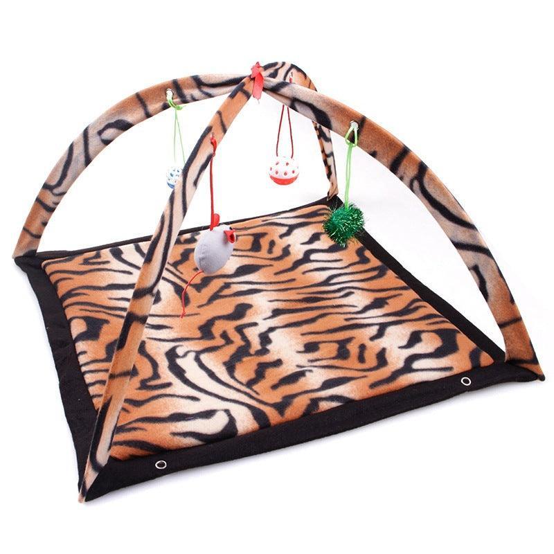 Cozycat Foldable Cartoon Cat Play Tent Hammock: The Ultimate Cat Haven Leopard Print