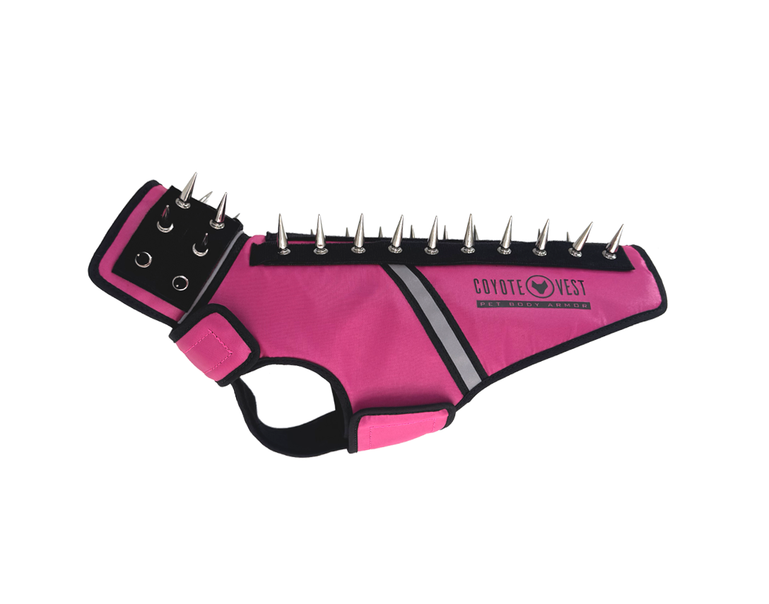 SpikeJacket Small Neon Pink