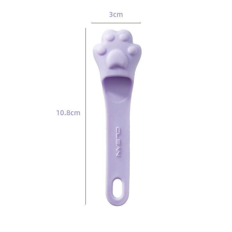 Silicone Toothbrush For Pets Food Grade Oral Cleaning Tool Finger Cover Toothbrush For Dogs And Cats Purple