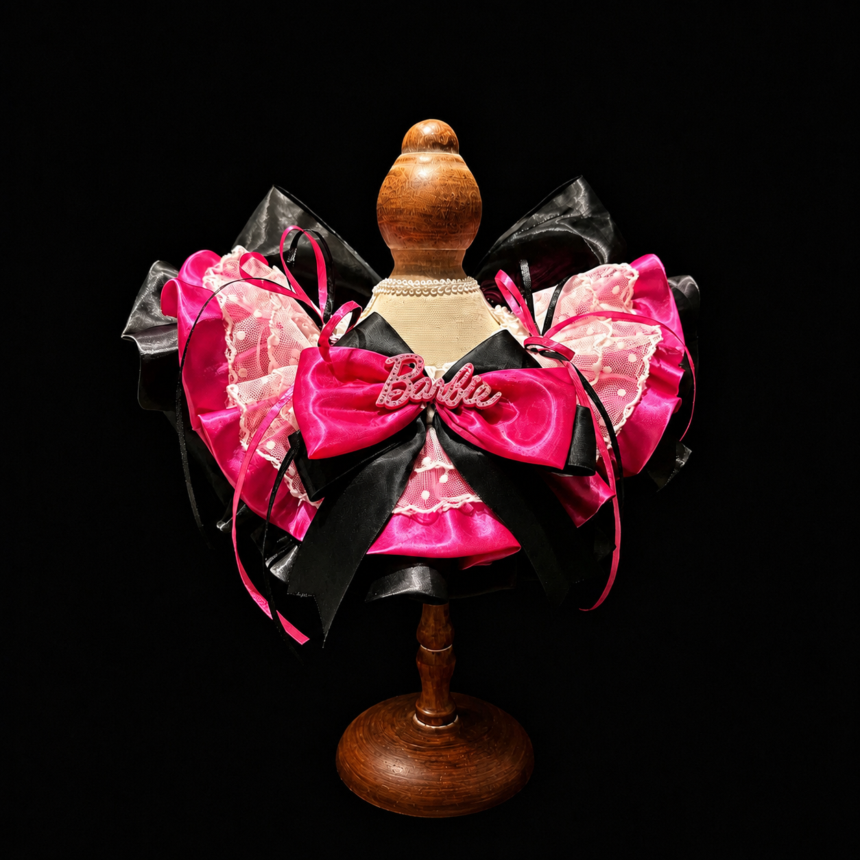 Babi Satin Lace Pet Bib Collar