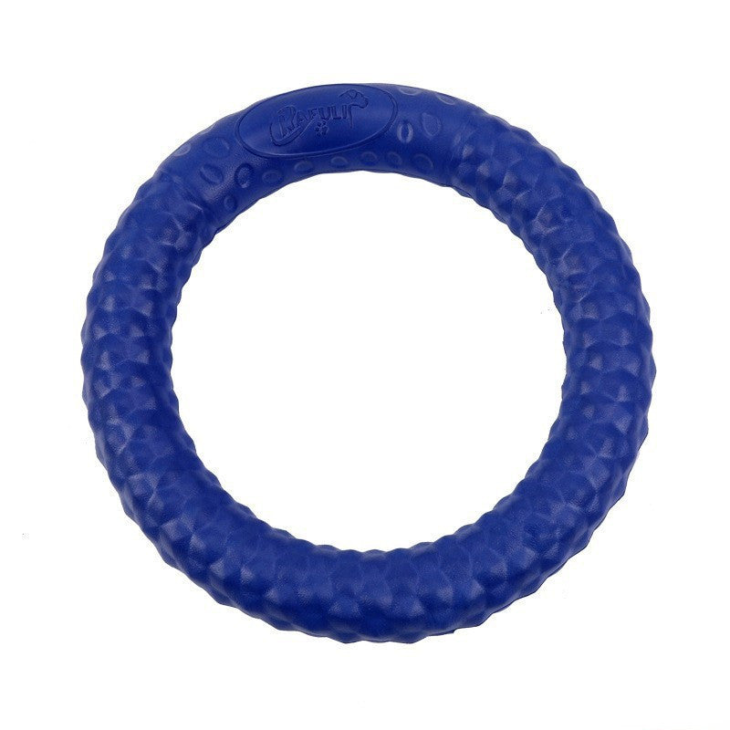 Dog Ball Toy Bite Resistance Puzzle Training Blue ring large