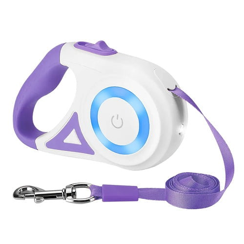 GBruno 16FT Retractable Dog Leash Purple