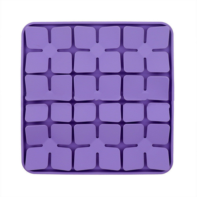 Pets Licking Plate Slow Tableware Pad Cat And Dog Tableware Pet Supplies Purple