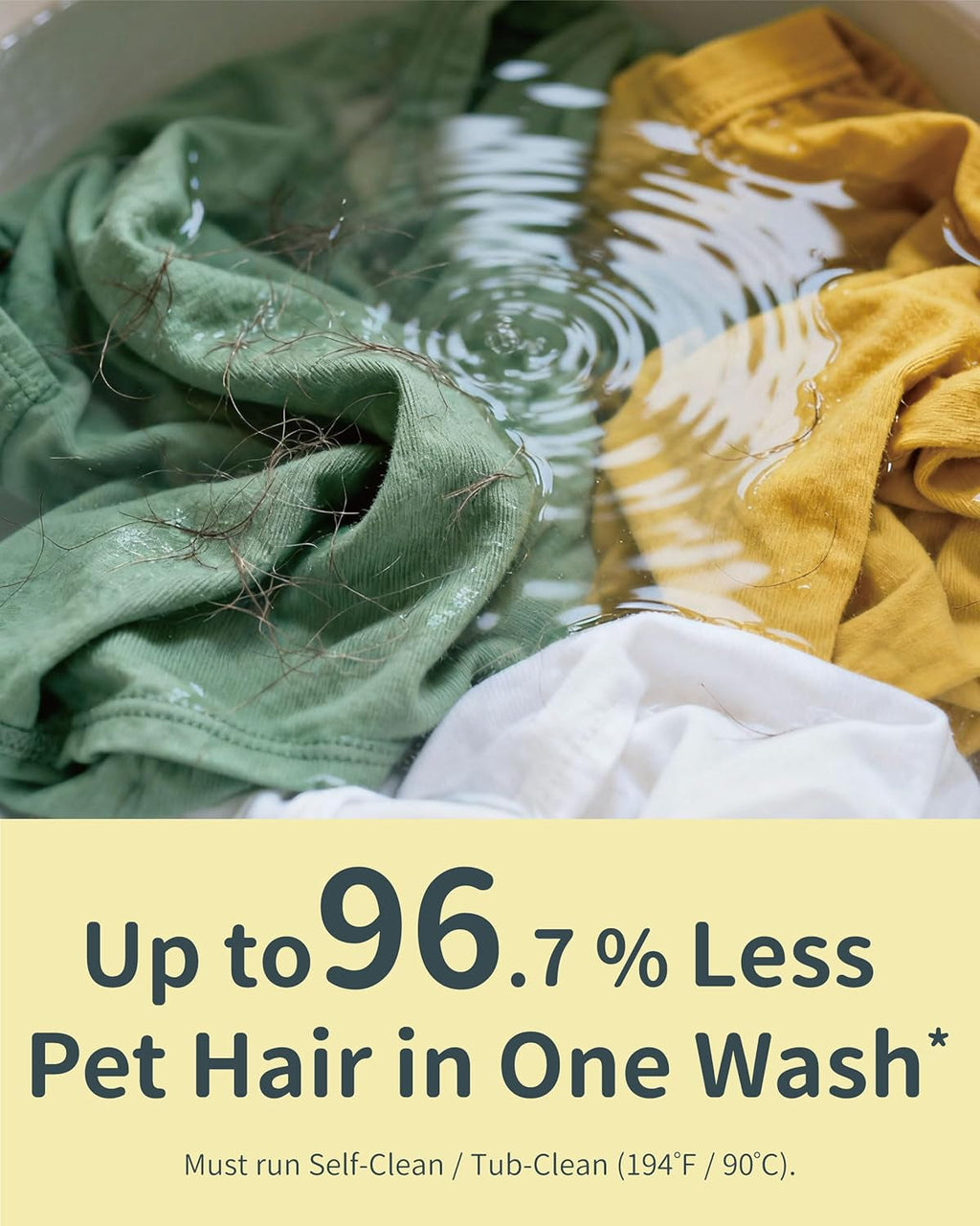 Pet Hair & Odor Laundry Remover Powder|Dissolves Dog & Cat Hair|6-Month Supply