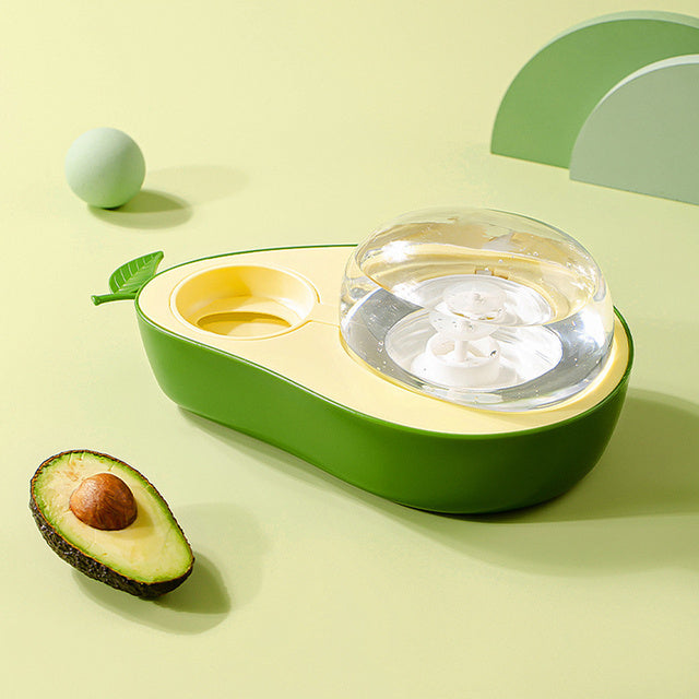 Automatic Drinking Water Bottle Pet Feeder Avocado Shape Kitten Slow Food Feeding Bowl Small Pets Feeder Water feeder