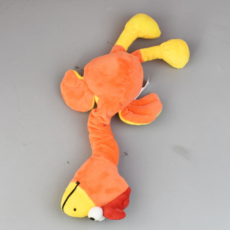 Pets Bite-resistant Dog Toy Sound BB Call Molar Plush Toy Pet Products Orange
