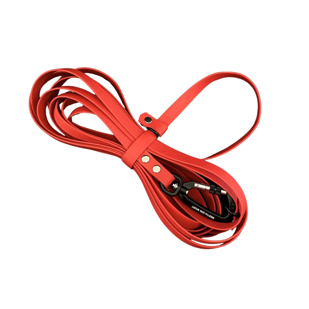Bestia Dog Sport Multifunctional Drag Leash All Red