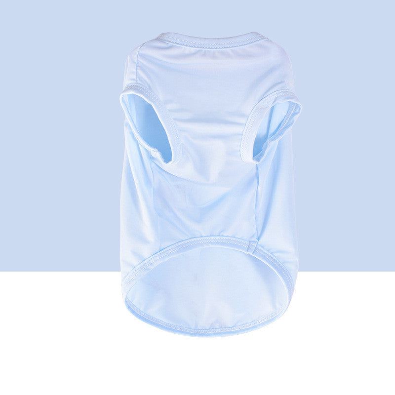 Pet Clothes Cool Summer Thin Small Medium Large Dogs Pet Products Blue