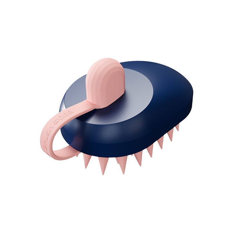 Soft Silicone Pets Hair Remover Comb Handheld Bath Shower Hair Shampoo Massage Brush For Dogs Cats Cleaning Tools Pet Products Dark Blue