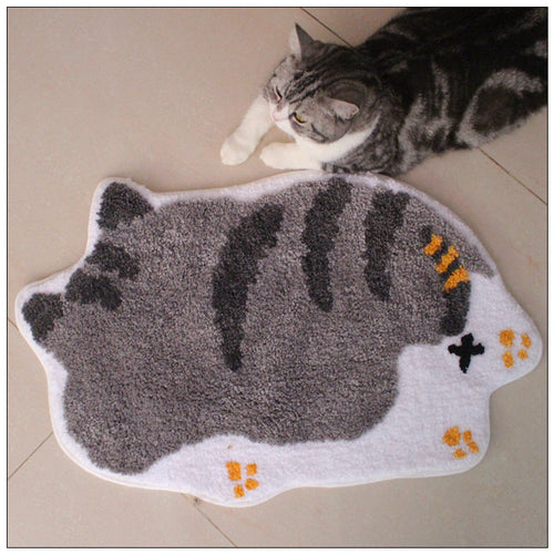 Cartoon Non-slip Floor Mats, Pet Carpets, Cat Mats, Sleeping Cat Cage Mats, Warm Cat Supplies A Suitable for cats and small do