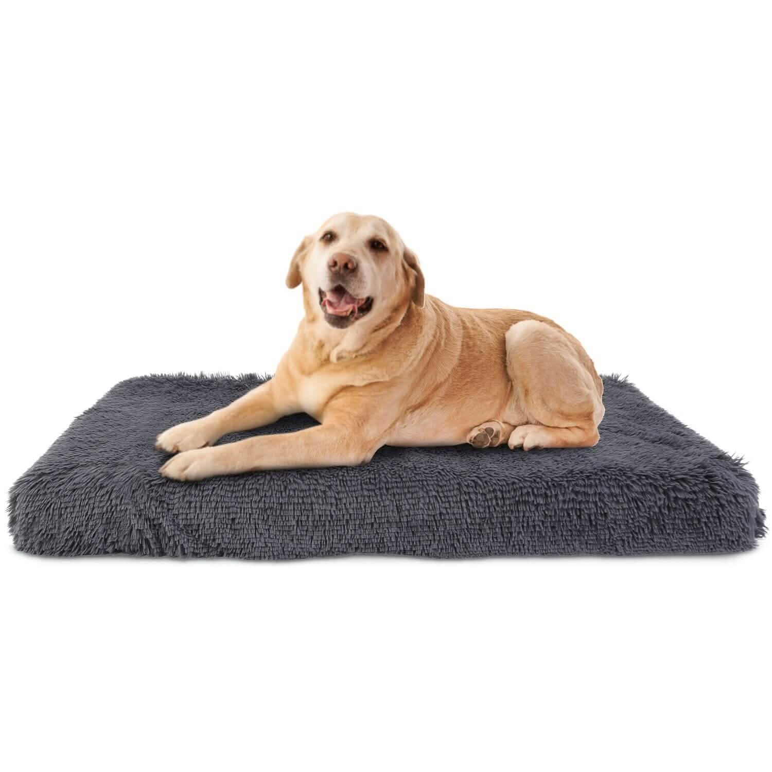Dog Bed Soft Plush Cushion Cozy Warm Pet Crate Mat Dog Carpet XL