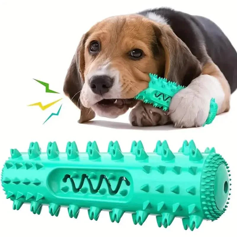 Dog Toothbrush Chew Toy Stick – Dental Plaque & Tartar Cleaner | Non-Toxic Rubber | Small & Medium Dogs