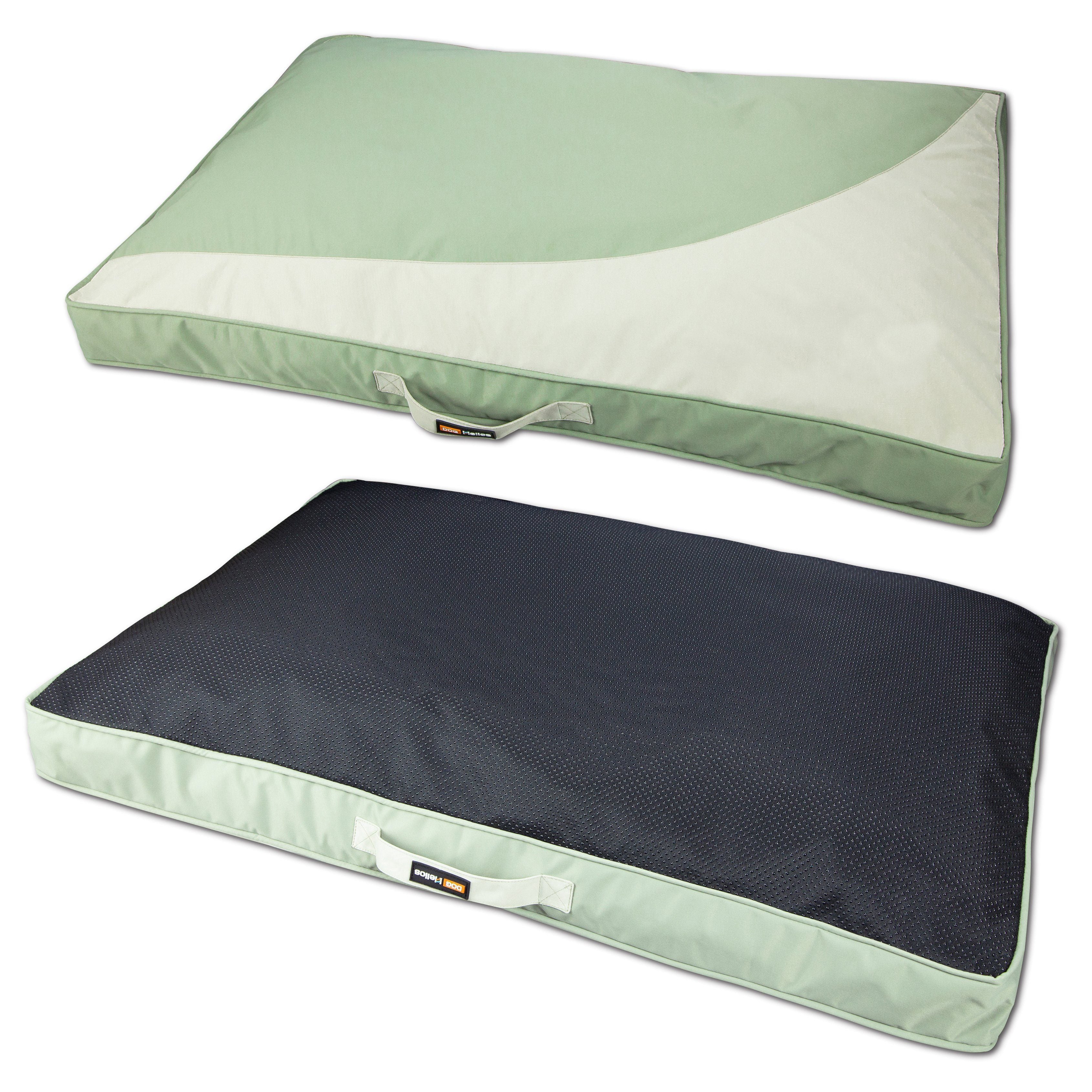 Dog Helios 'Immortal-Trek' Waterproof Rectangular Travel Dog Bed Mat Green