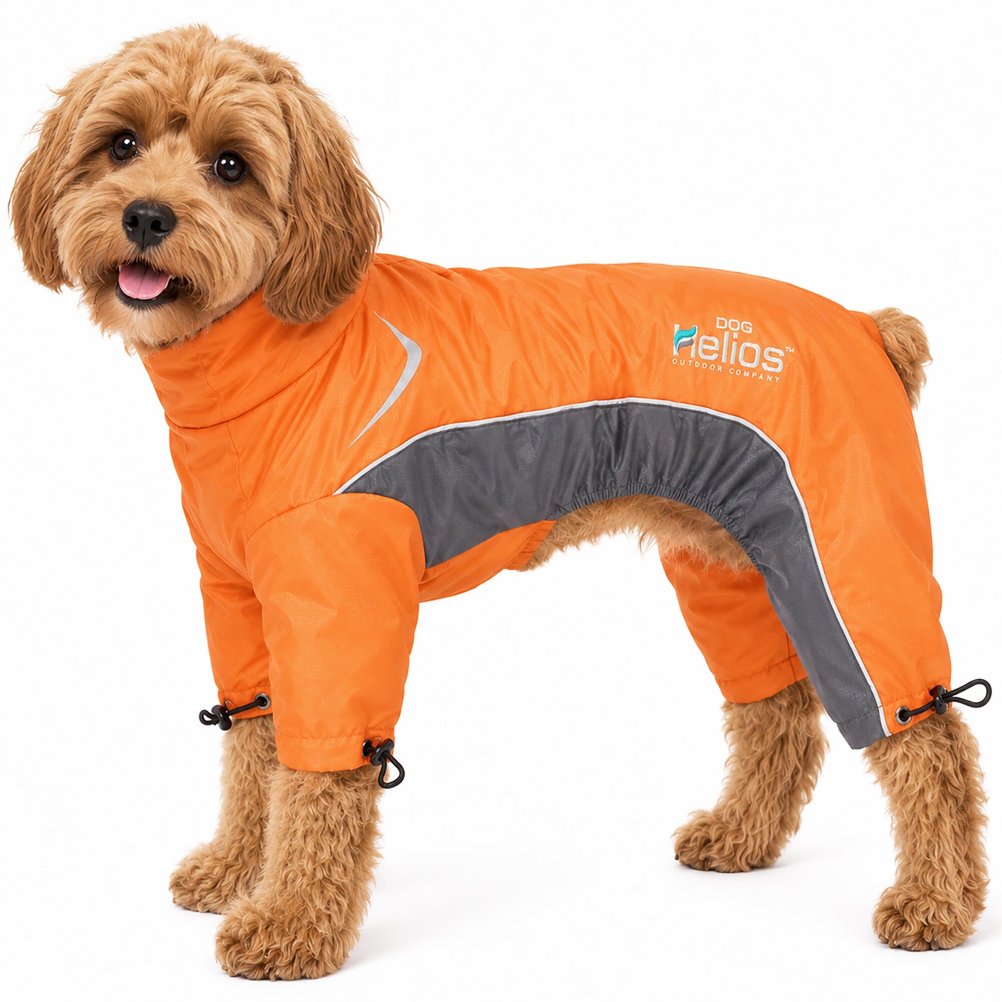 Dog Helios ® Blizzard Full-Bodied Adjustable and 3M Reflective Dog Jacket Orange