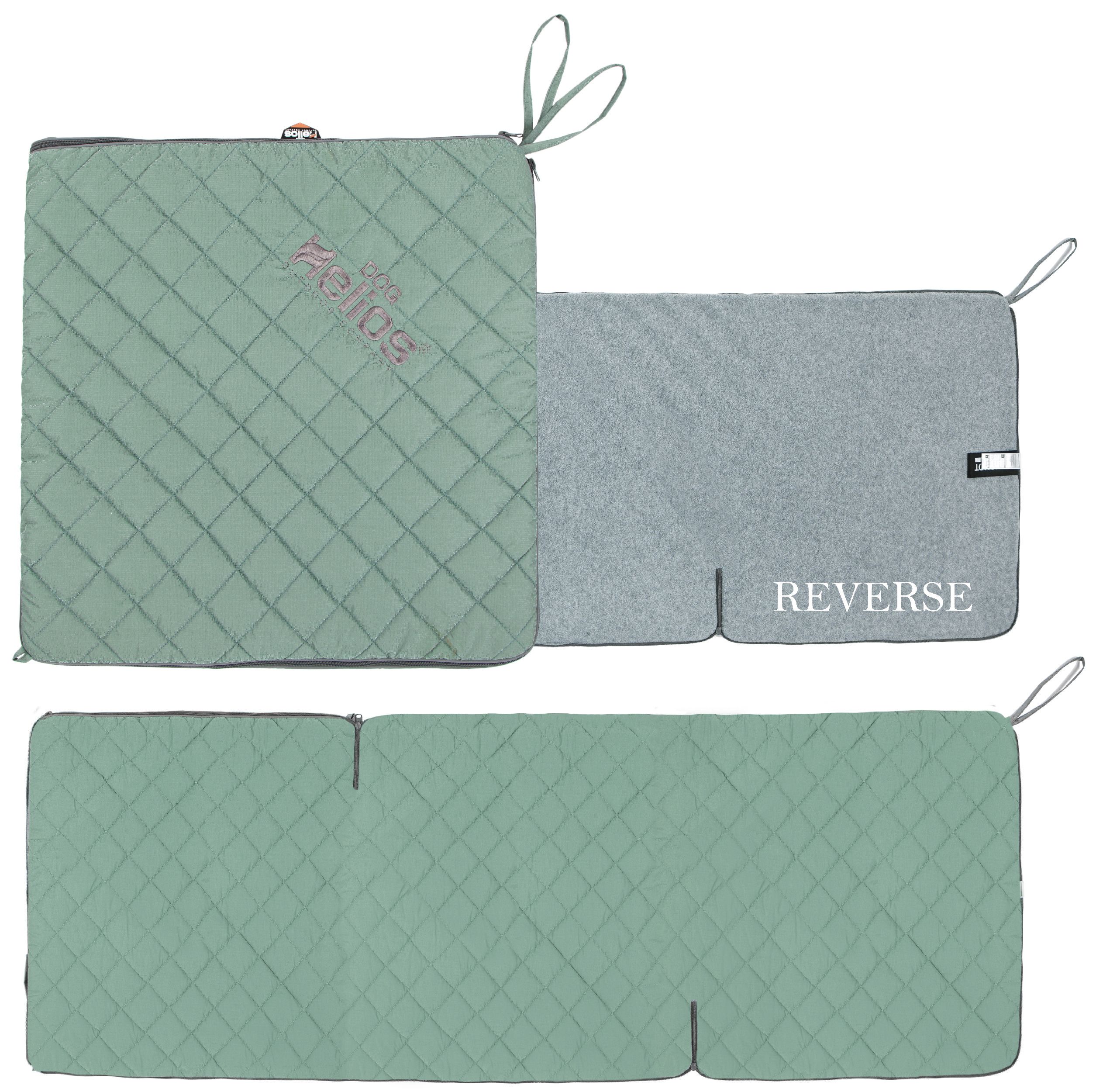 Dog Helios ® 'Boulder-Trek' 3-in-1 Expandable Surface Outdoor Travel Camping Dog Mat Green