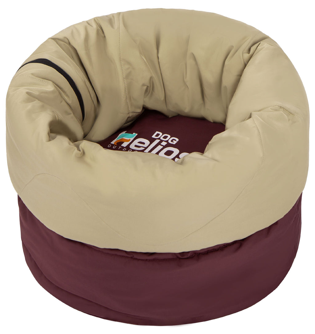 Dog Helios ® 'Switch-Back' 2-in-1 Convertable Travel Dog Mat and Rounded Camping Bed