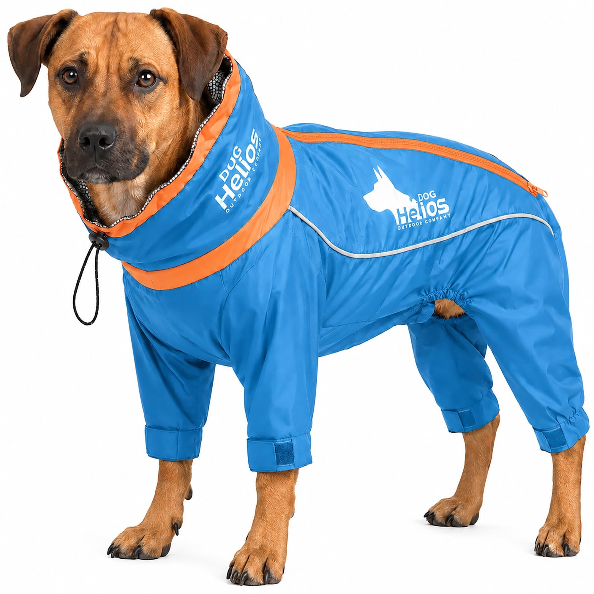 Dog Helios ® Weather-King Ultimate Windproof Full Body Winter Dog Jacket Blue