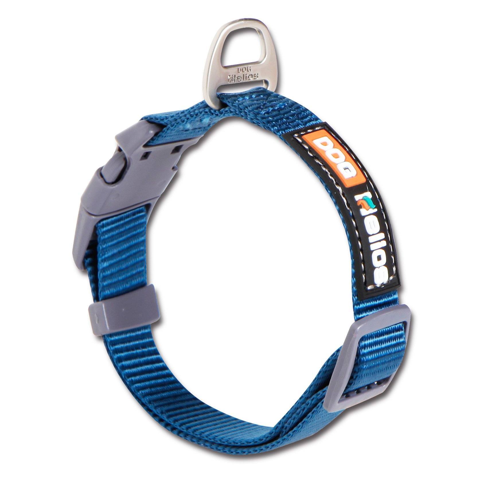 Dog Helios Sporty Nylon Leash and Collar Blue